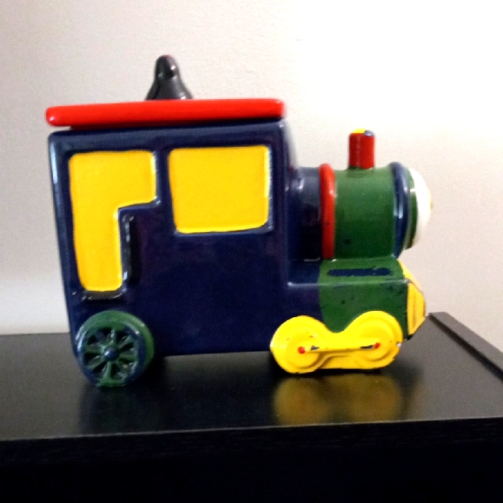 Vintage 1987 Train Engine Cookie Jar